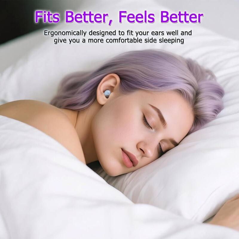 Fits Better, Feels Better

Ergonomically designed to fit your ears well and give you a more comfortable side sleeping