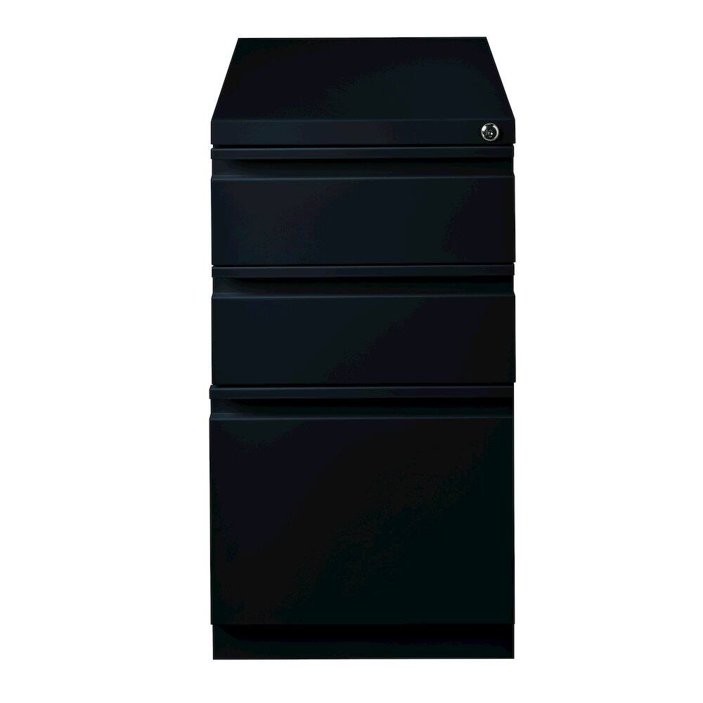 Alt View 2. Hirsh - Hirsh 23" Deep Mobile Pedestal File Cabinet 3 Drawer Box-Box-File, Black - Black.