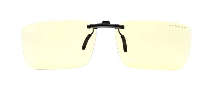 Front. GUNNAR - Parker Clip-On 65% Blue Light Blocking Clip-Ons - Amber.