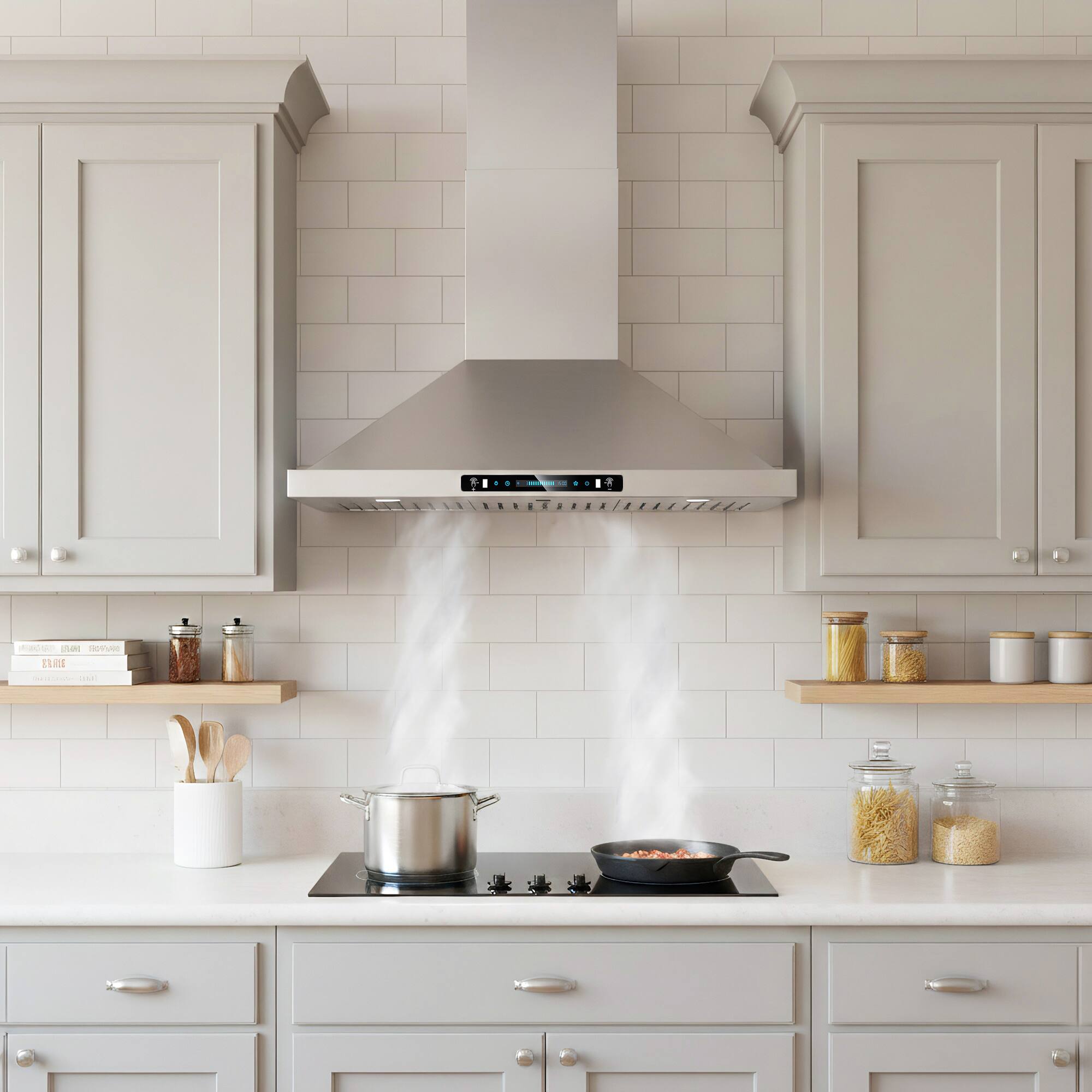 Ｋ♡ ZJKLA 36 inches Convertible Wall Range Hood Stainless Steel - Best Buy