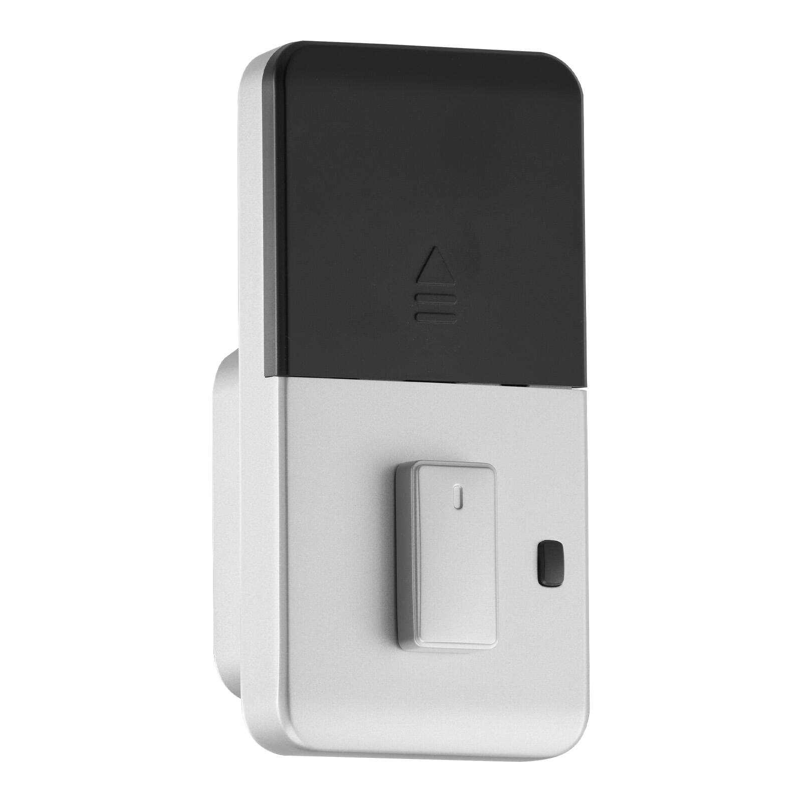 Alt View 5. VEVOR - Fingerprint Door Lock, Electronic Biometric Deadbolt with Pioneering Easy-Grip Design, Auto Locking, One-Time Code - Sliver.