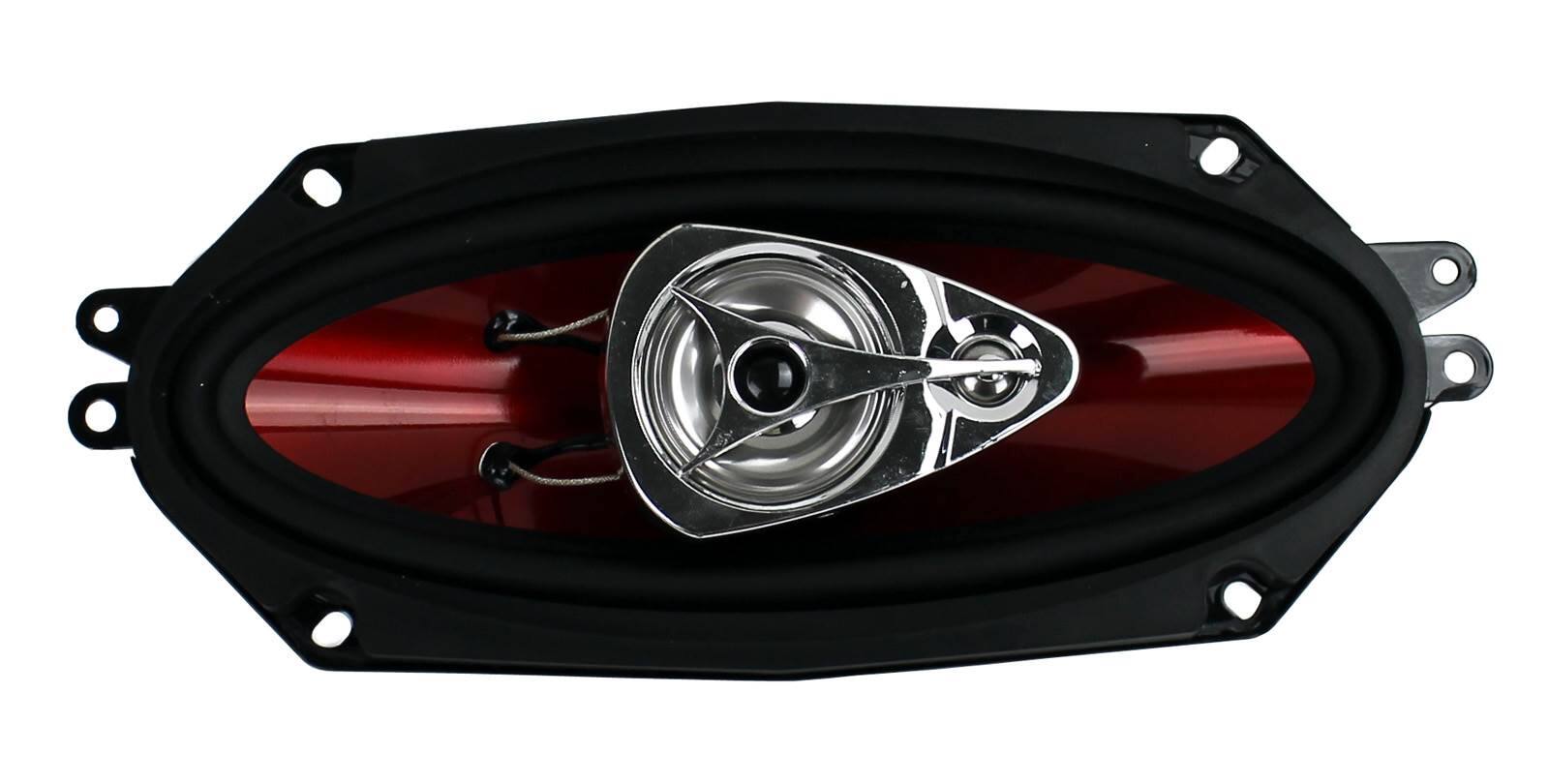 Alt View 4. BOSS Audio - BOSS CH4330 4"x10" 800 Watt 3-Way CHAOS EXXTREME Car Audio Speakers 2PAIR - Black.