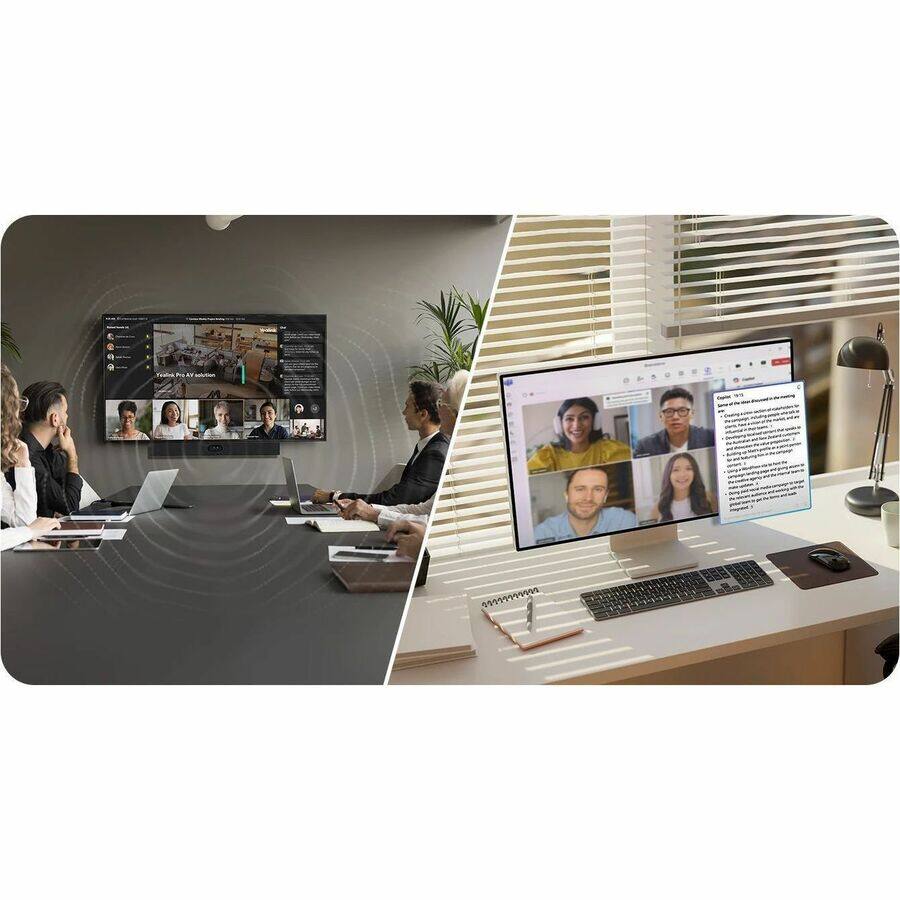 Alt View 4. Yealink - Yealink MVC S40-C5U Microsoft Teams Rooms System - For Video Conferencing, Meeting Room, Meeting Space - Large Room Size - Black.