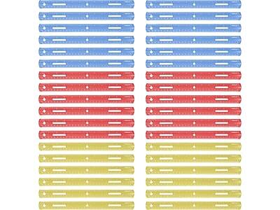 Front. Westcott - Westcott 12" Plastic Standard Ruler, Assorted Colors, 36/Box (17722) - Assorted Colors.