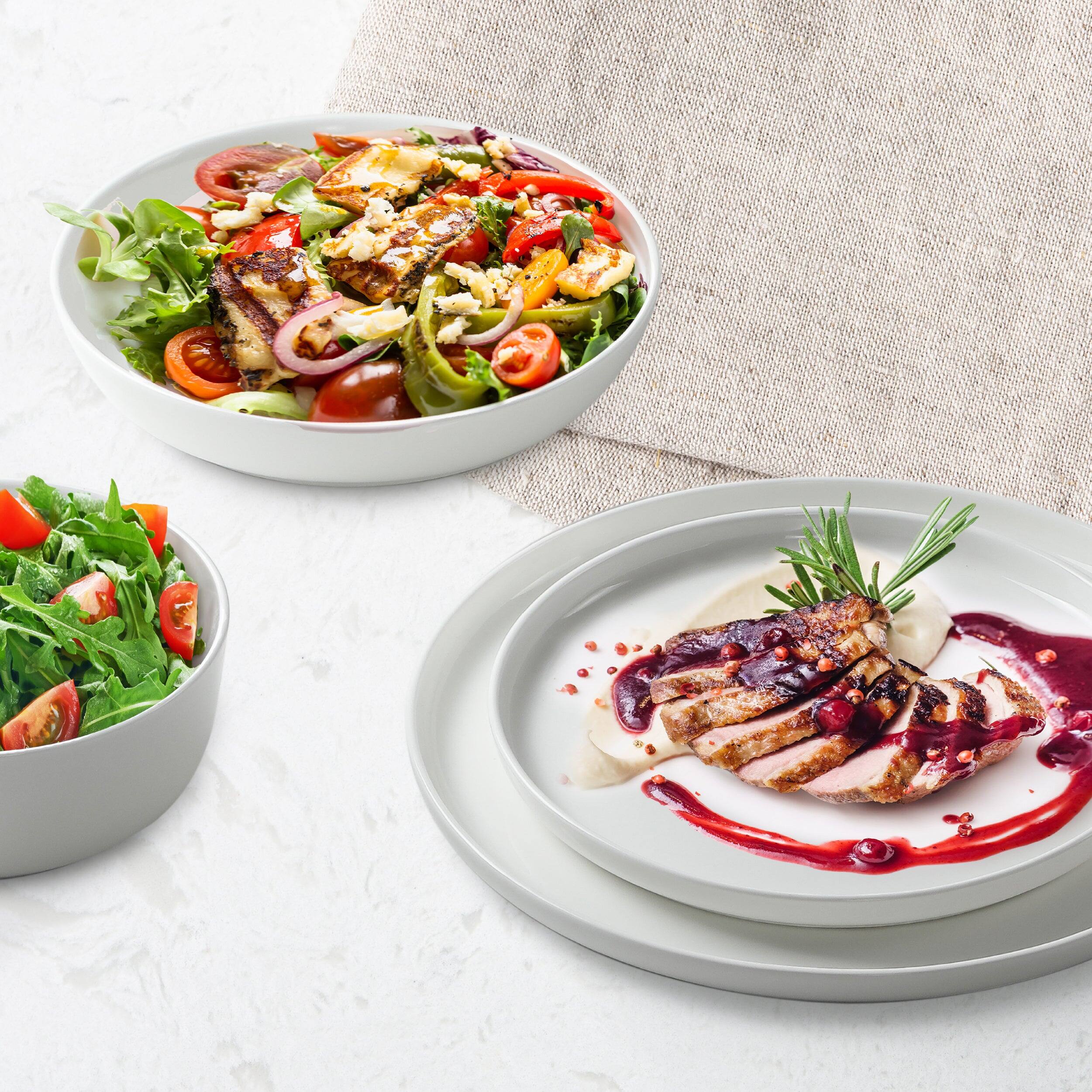 Alt View 2. Table 12 - Table 12 16-Piece Natural White Coupe Dinnerware Set, Service for 4, White - White.