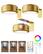 Front. EZVALO - 3 Pack Gold LED Picture Light Wireless Smart Recessed Lighting Wall Decor Light Painting Light with 3 Color Temps - Gold.
