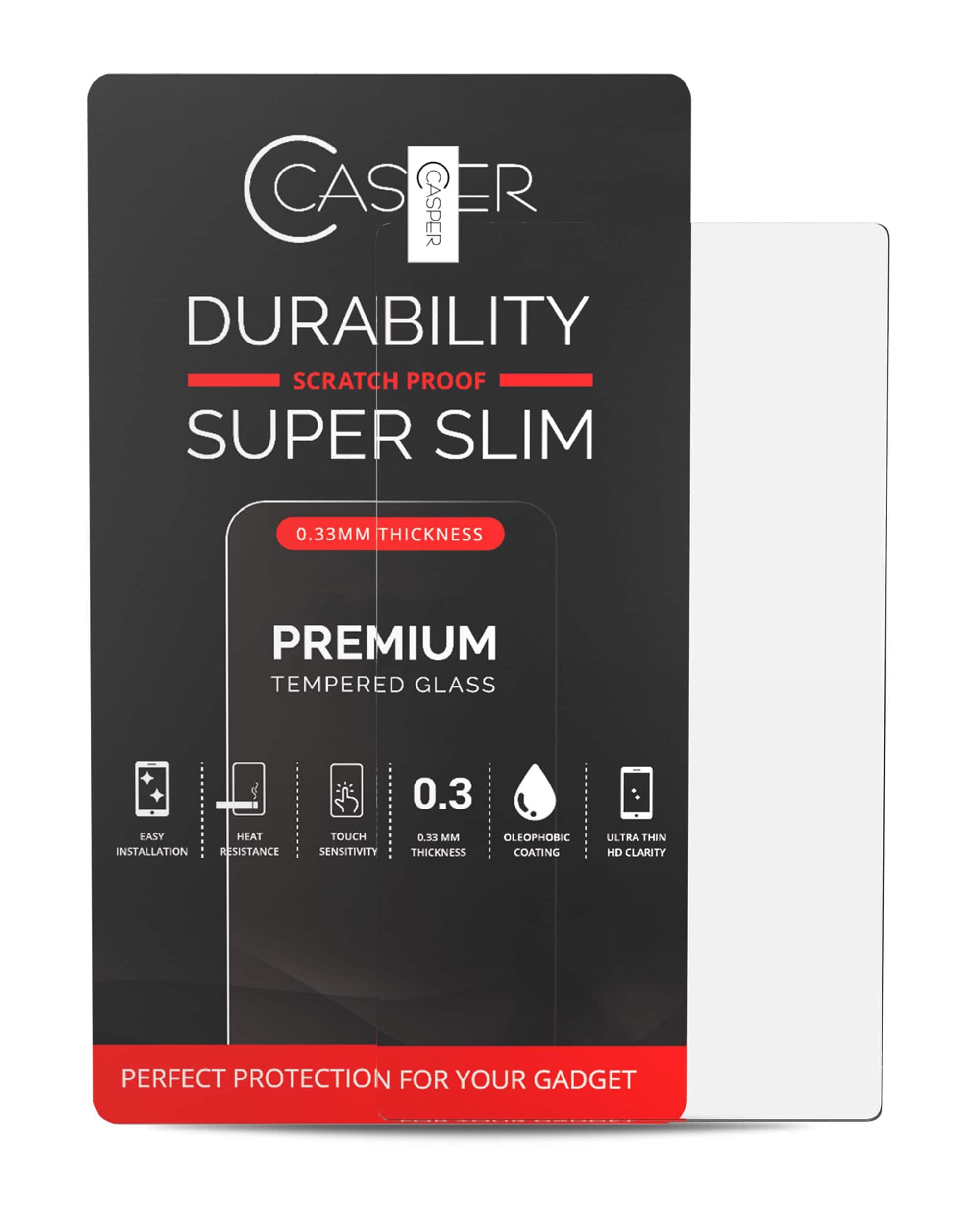 Casper - Tempered Glass Screen Protector Compatible For Nintendo Switch Lite - Clear