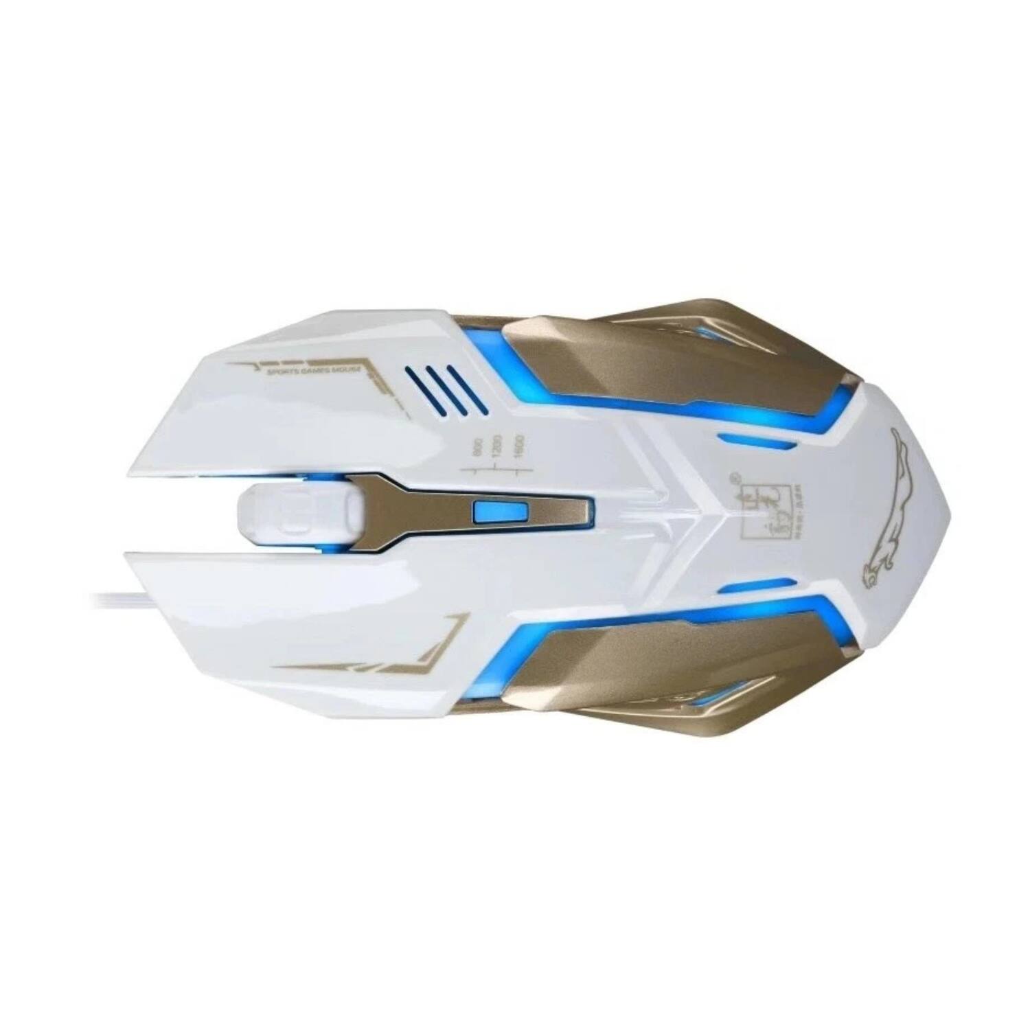 Angle. Stock Preferred - USB Wired Gaming Mouse with LED Breathing Lights White - White.
