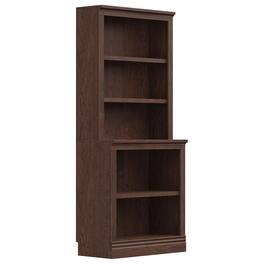 VAUXHILL & CO. - Halston Multi-Depth Bookcase, Adjustable Shelving Unit, Cherry - Dark Cherry
