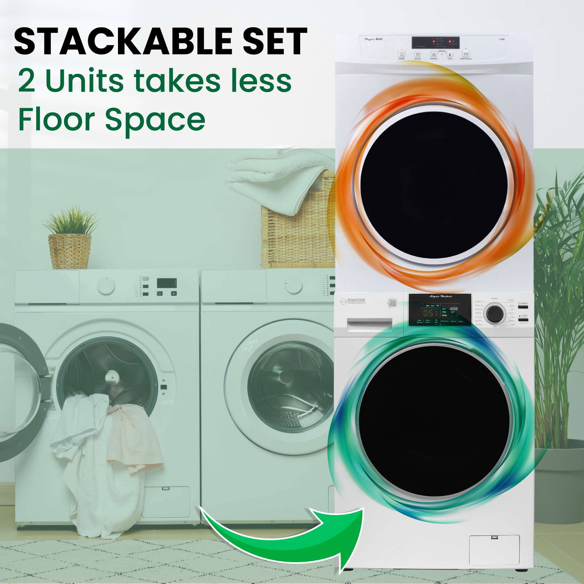 STACKABLE SET  
2 Units takes less Floor Space