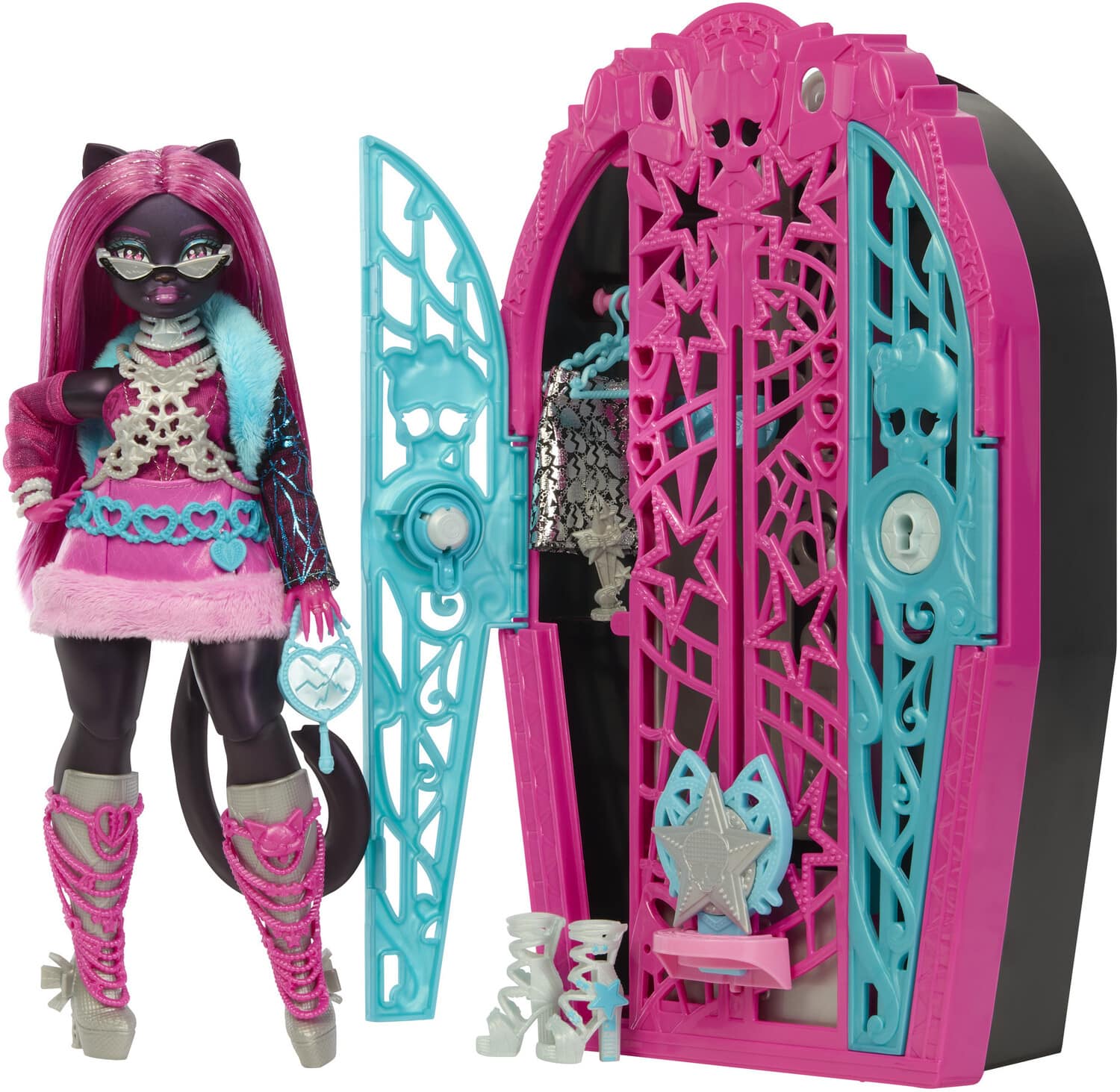 Mattel - Monster High Skulltimate Secrets: Hauntlywood Mysteries Catty Noir Doll - COLLECTABLES - Multicolor