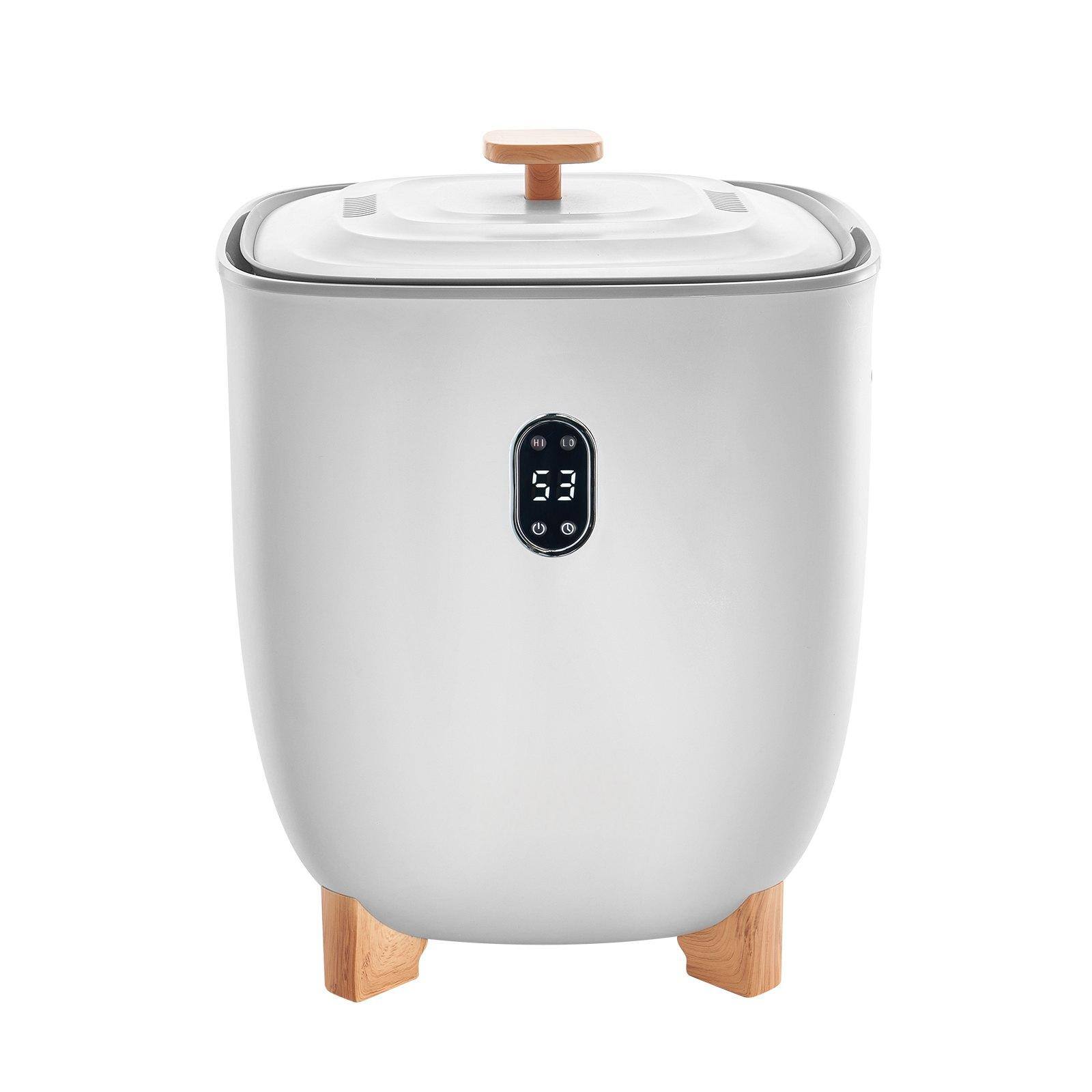 Alt View 9. Glintex - 25L Towel Warmer Bucket with Auto Shut Off, Fits 5 Oversized Towels, Blankets, Clothes, Bathrobes for Spa - White.