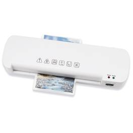 MOVSSOU - Laminator Machine A4 13in Hot & Cold With Paper Trimmer and Corner Rounder - White