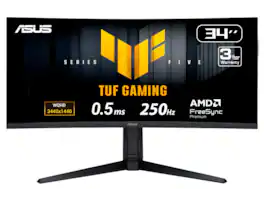 ASUS - TUF VG34WQML5A 34" WQHD 250Hz Curved Monitor, AMD FreeSync, 0.5ms, HDR 400, 95% DCI-P3