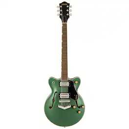 Gretsch - G2655 Streamliner Center Block Jr. Double-Cut with V-Stoptail Electric Guitar, Laurel Fingerboard, Steel Olive