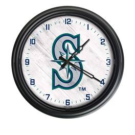 Holland Bar Stool Co. - Seattle Mariners Indoor/Outdoor LED Wall Clock - Multicolor