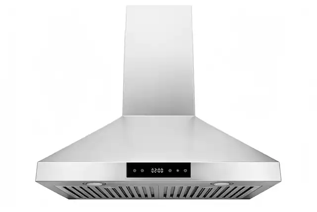 Front. Hauslane - Hauslane WM-538 30-in Convertible Stainless Steel Wall-Mounted Range Hood (OFFICIAL) - Silver.