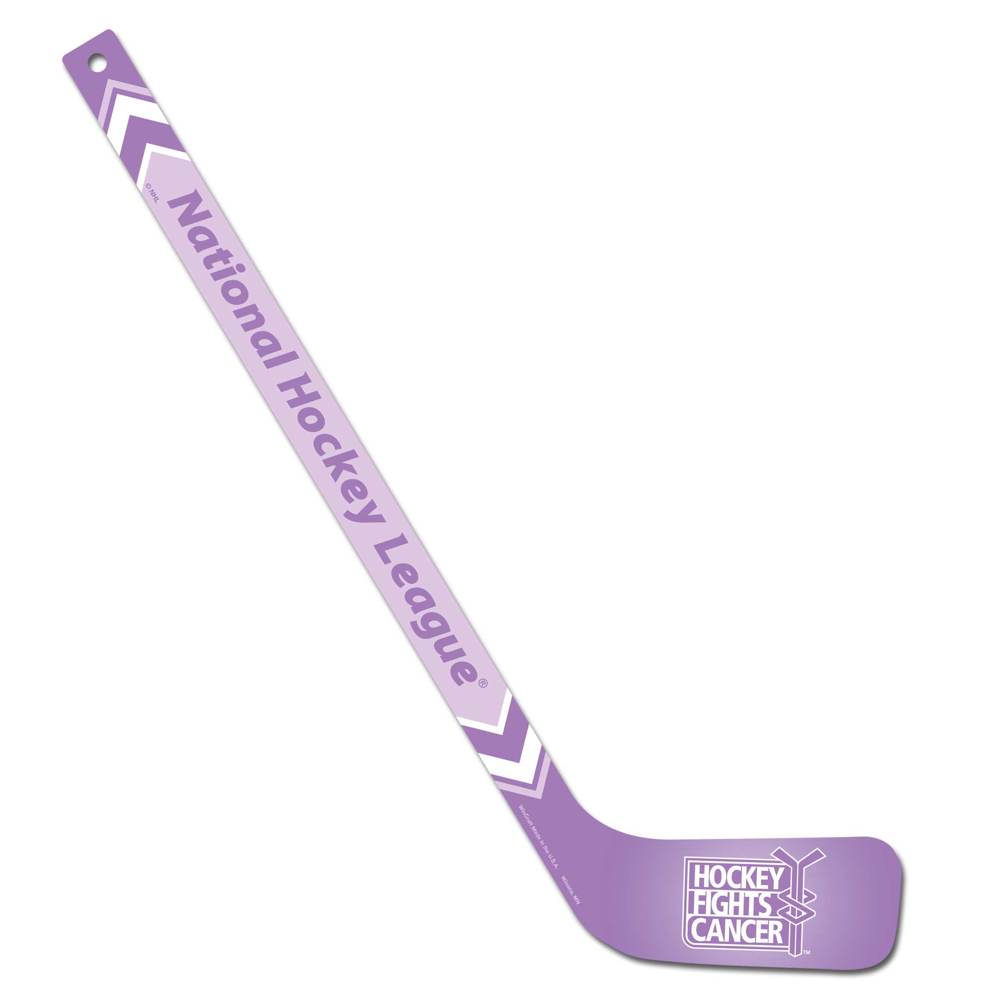 WinCraft - NHL 12 2024 Hockey Fights Cancer Mini Wood Hockey Stick - Multicolor