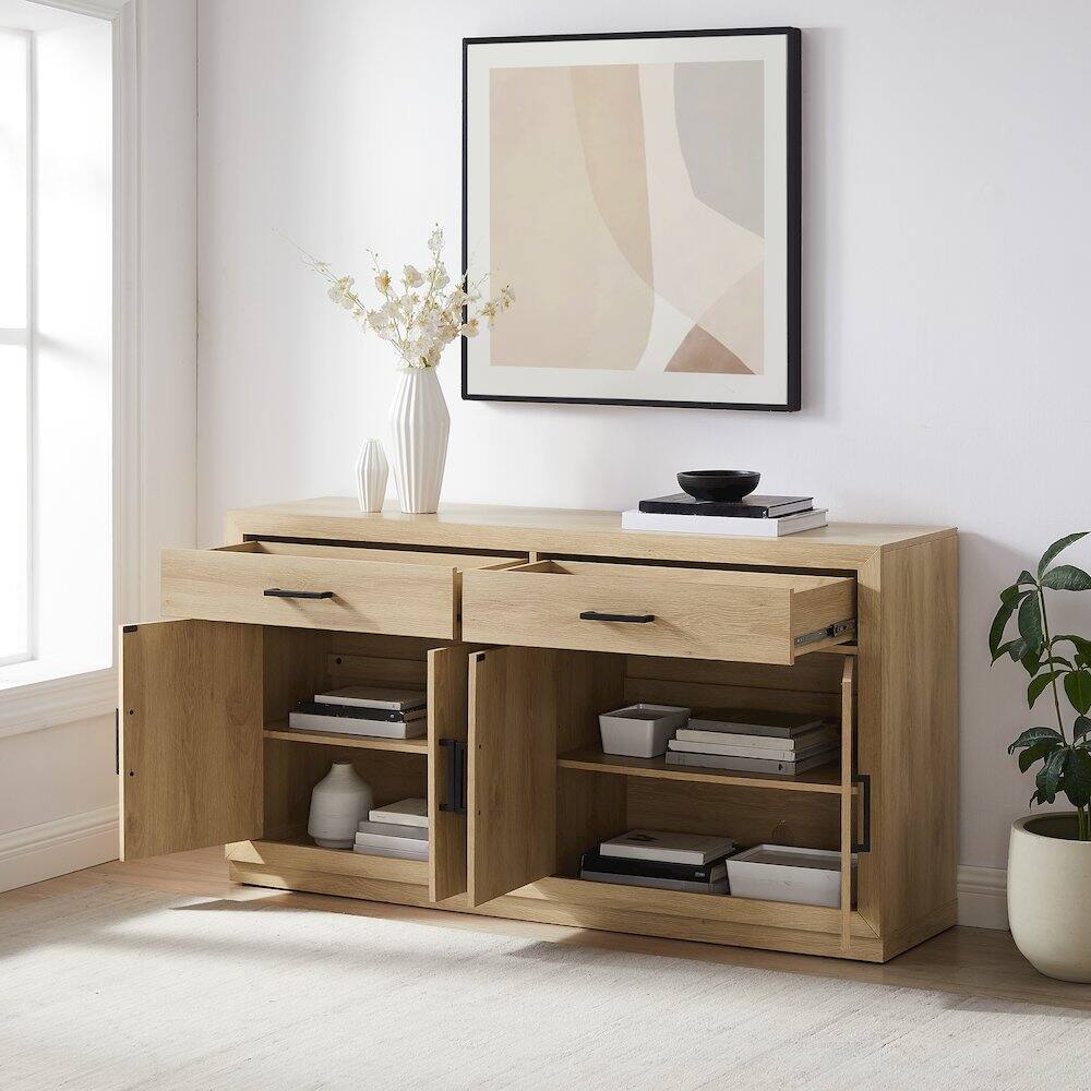 Alt View 7. Crosley Furniture - Isla Sideboard - Ash.
