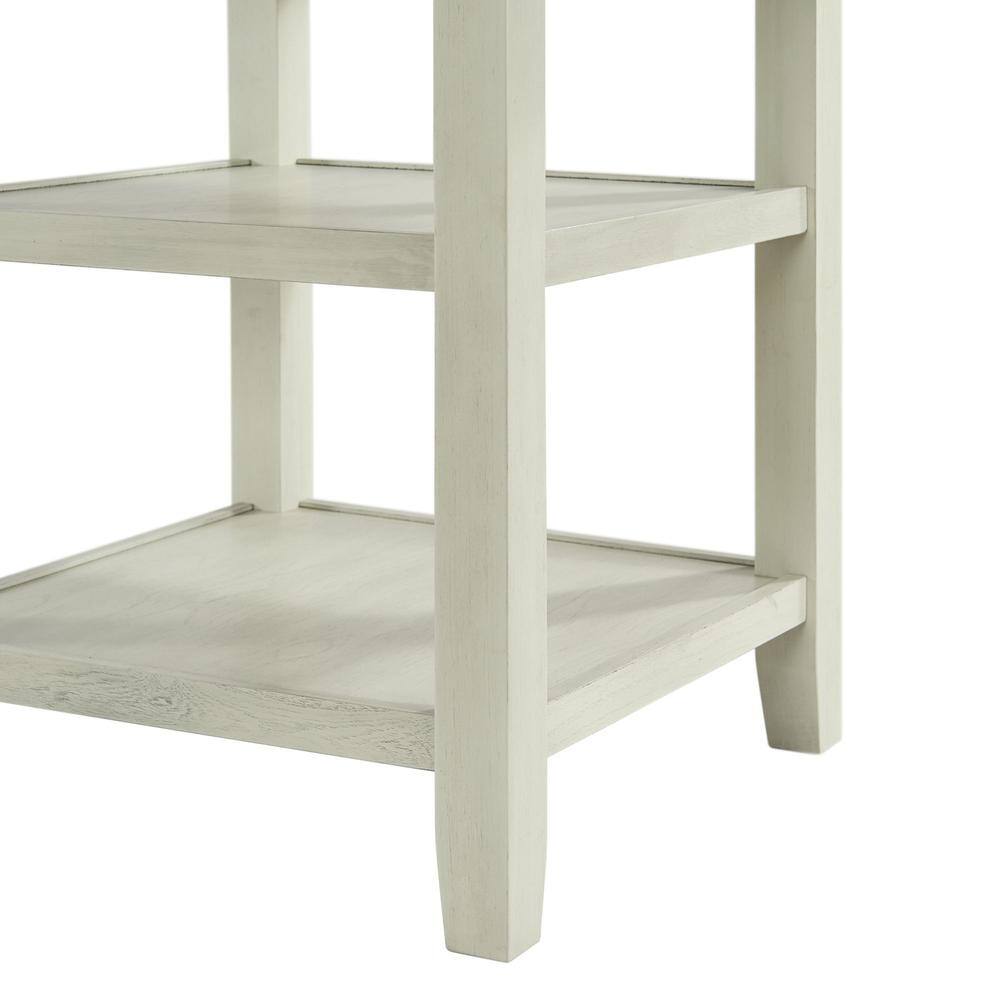 Angle. FurniFact - Elegant Counter Height Dining Table in Bisque Finish for Kitchen and Dining - Bisque.