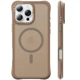 Ornarto - Magnetic for iPhone 16 Pro Case 6.3", Compatible with MagSafe | Slim Translucent Matte Cover - Brown