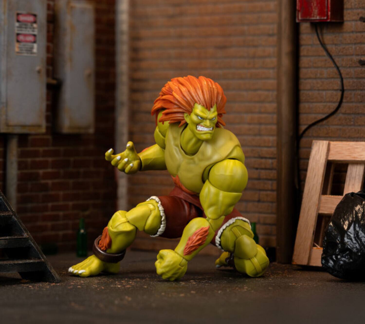 Alt View 2. Jada Toys - Jada Toys - Street Fighter II - Blanka Deluxe 1:12 Scale Action Figure   - Collectibles - Multicolor.