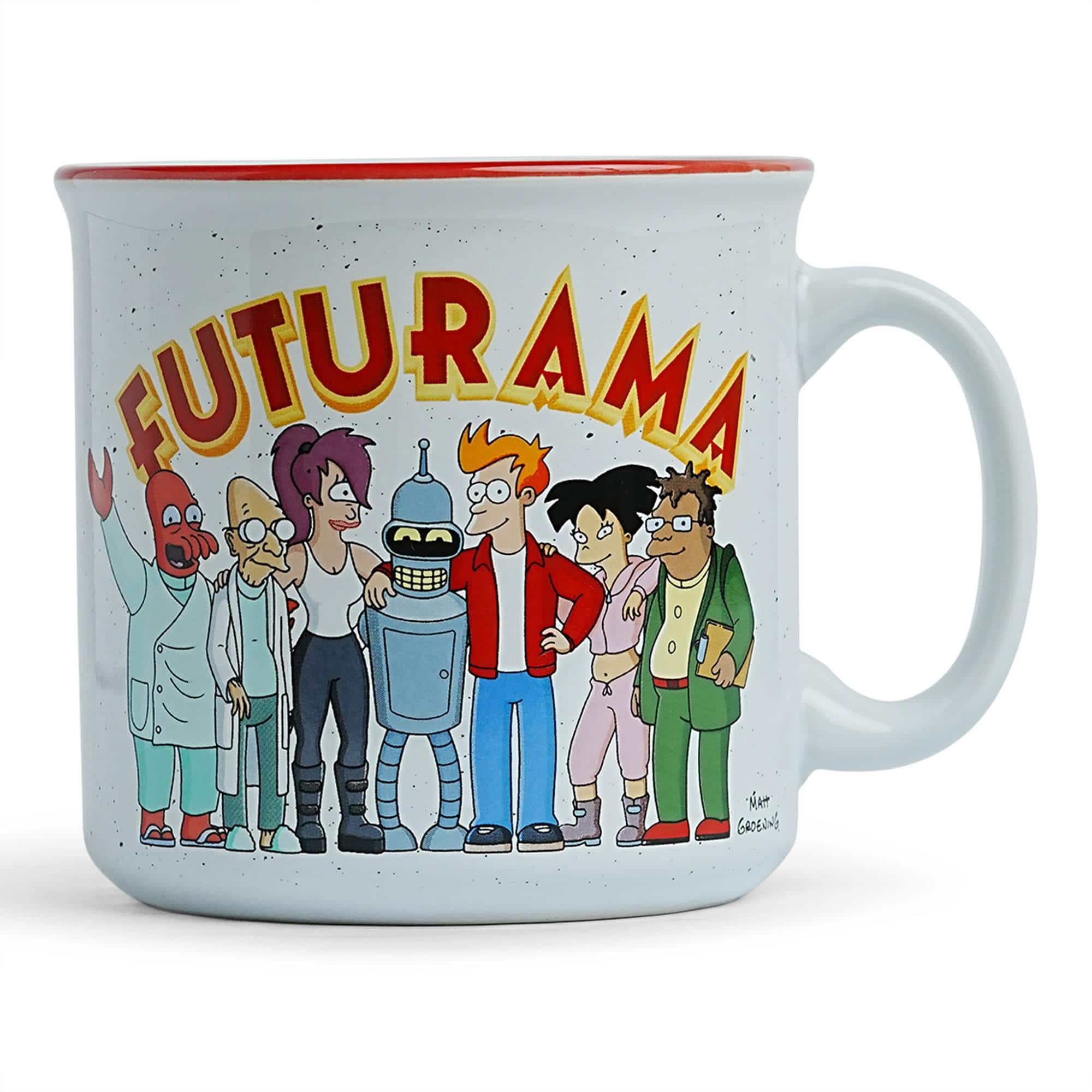 Silver Buffalo - Futurama Planet Express Crew Ceramic Camper Mug | Holds 20 Ounces - White price history on PriceWatchPro