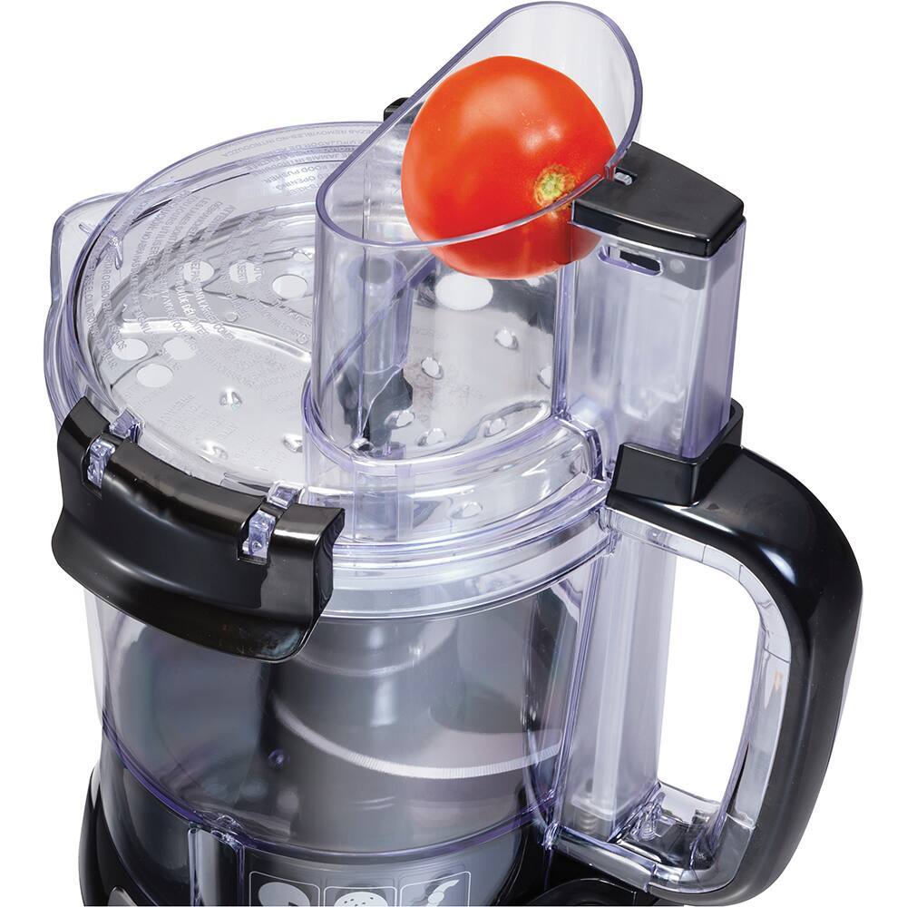 Back. Hamilton Beach - 12-Cup Stack & Snap™ Food Processor - Stainless Steel.