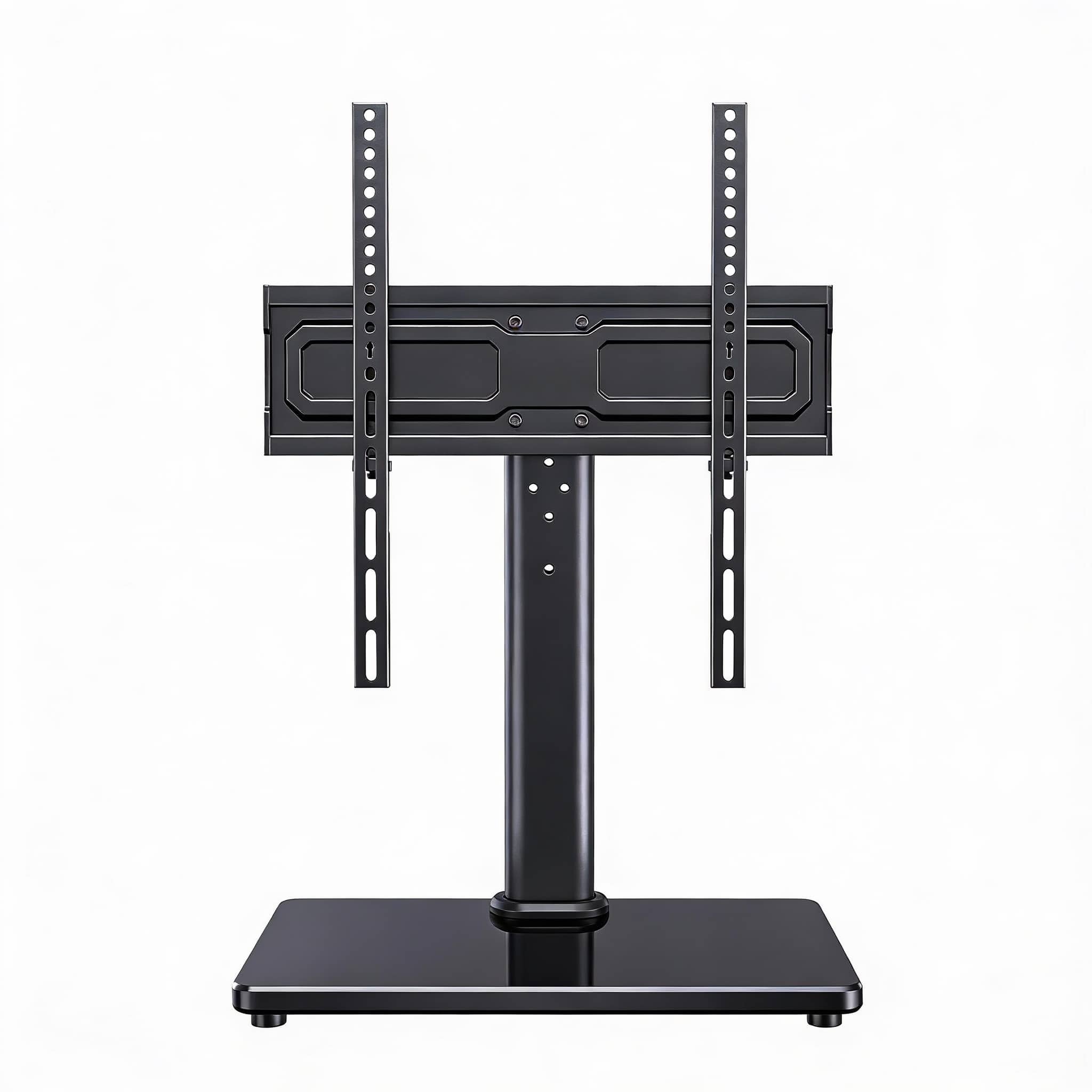 Frangdom - Swivel Tabletop TV Stand 50° Tilt 12 Height 99lbs 400x400 VESA - BLACK 24" to 60" screen ‎17.52 x 10.79 x 2.56