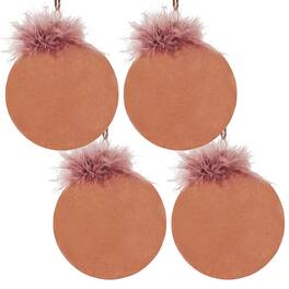 Dexmalle - Dexmalle-D4.7 Christmas Tree Decorative Hanging Glass Ball Ornaments,Set of 4 - Brown