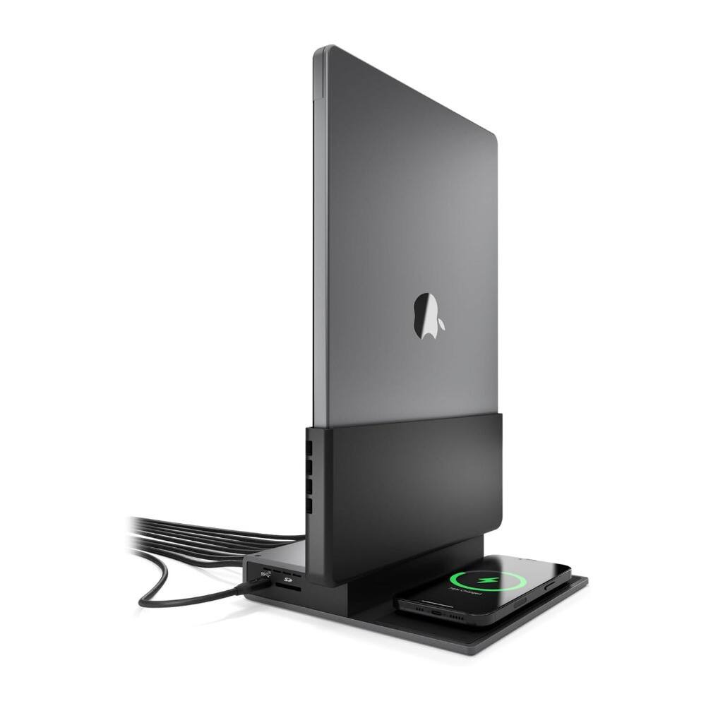 Angle. Brydge - Brydge ProDock Duo TB4 Docking Station for MacBook Pro 14 Inch (Space Gray).