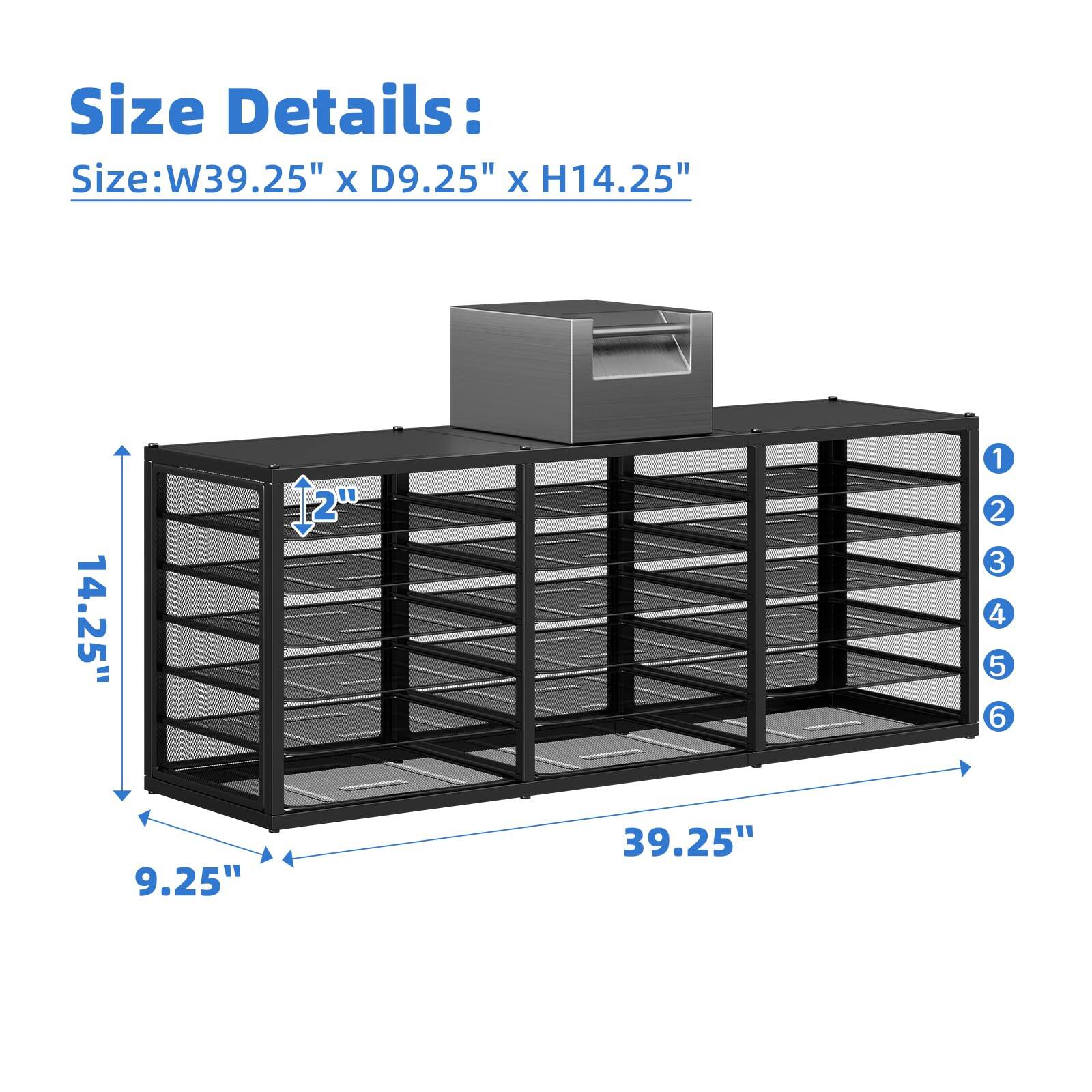 Size Details:  
Size: W39.25" x D9.25" x H14.25"