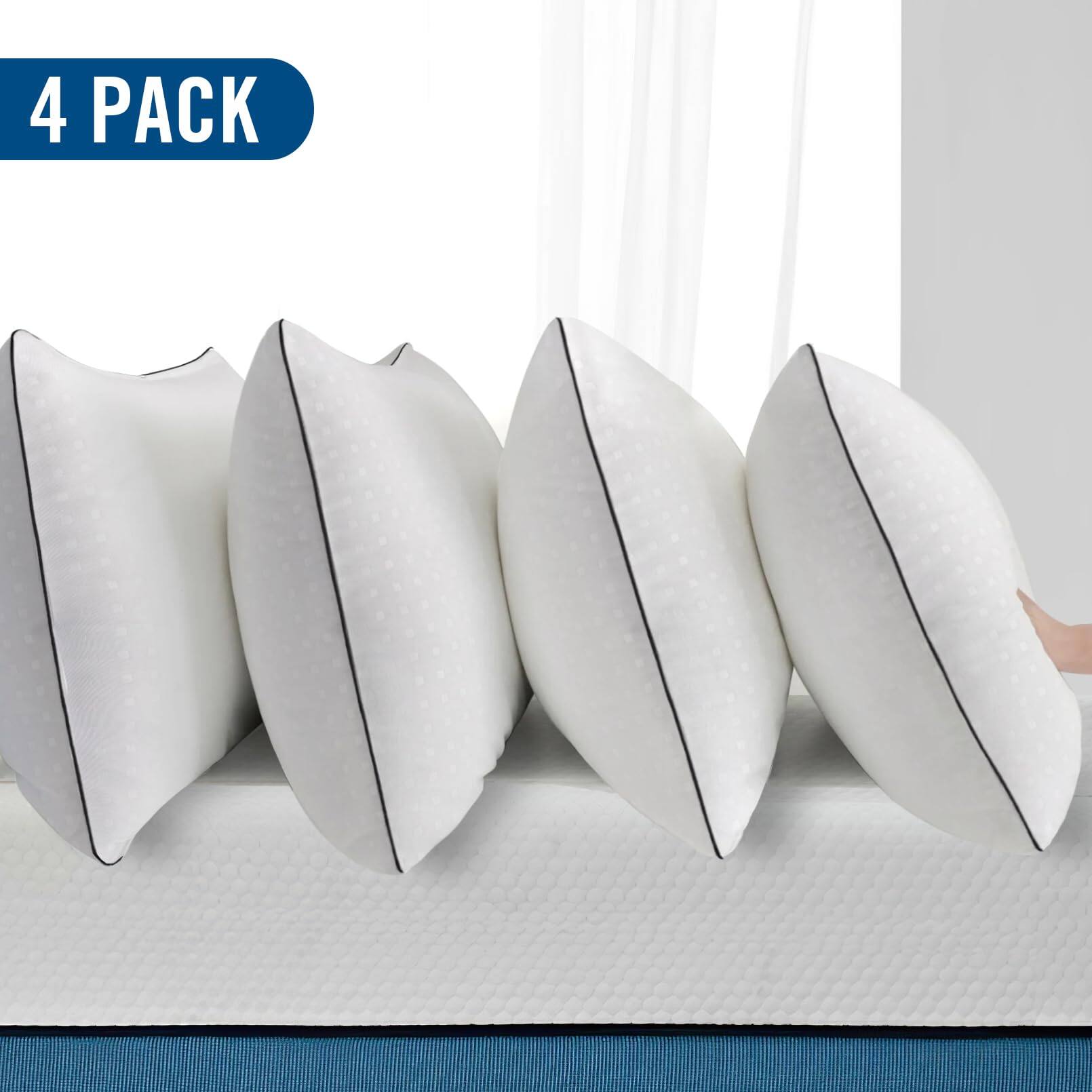 Alt View 2. Skar Audio - Queen Pillows For Sleeping Luxury Hotel Comfortable And Supportive Machine Washable Suitable Side Sleepers. - White Standard (Pack of 4).
