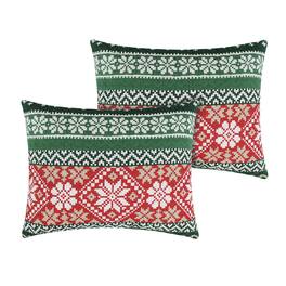 BreeBe - Fair Isle Sham King - Red