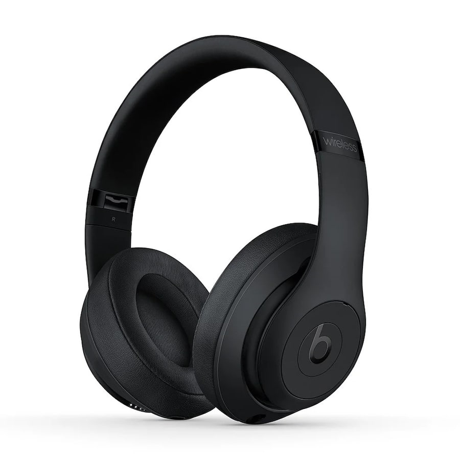 Beats Studio 3 Wireless Bluetooth Headphones + Power Adapter Black Beats Studio 3 Wireless Bluetooth Headphones + Power Adapter Black