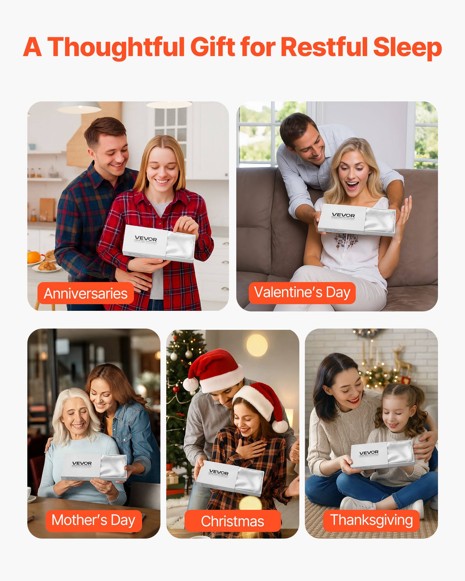 A Thoughtful Gift for Restful Sleep

- Anniversaries
- Valentine's Day
- Mother's Day
- Christmas
- Thanksgiving