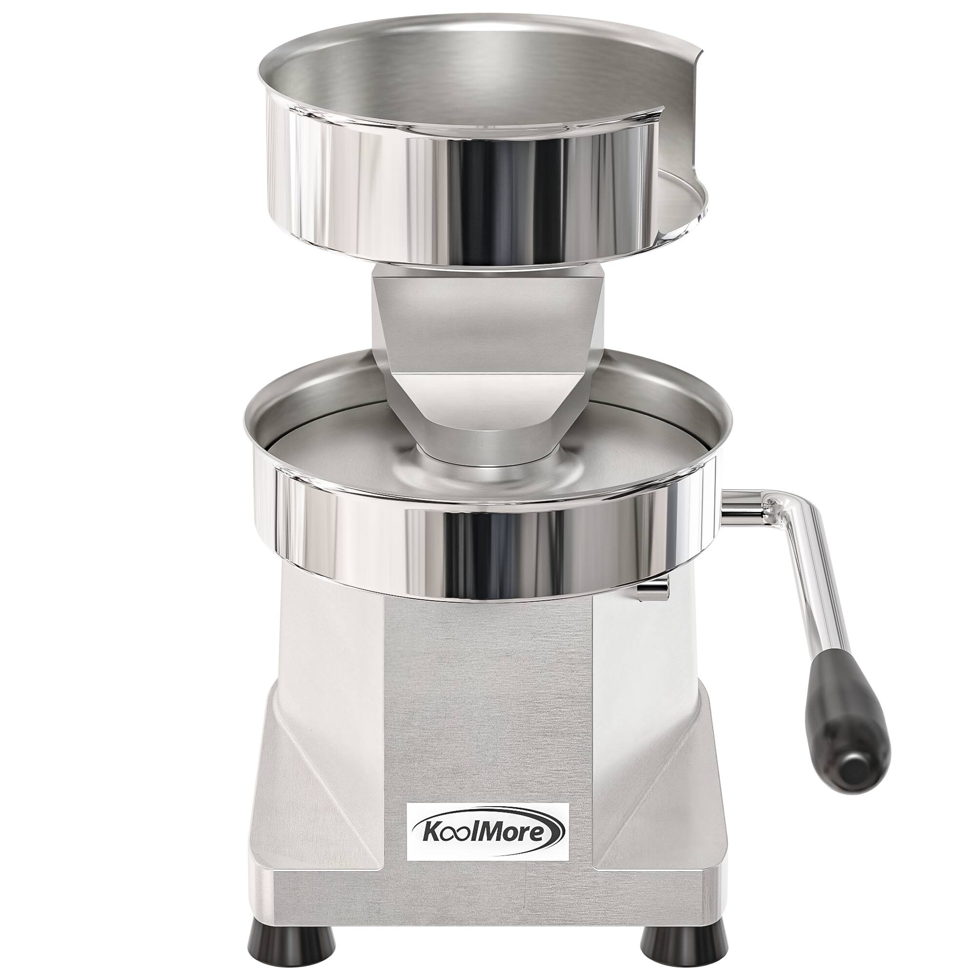 Alt View 4. Koolmore - 6 in. Heavy-Duty Hamburger Patty Molding Press with Handle, CHM-6. - Stainless Steel.