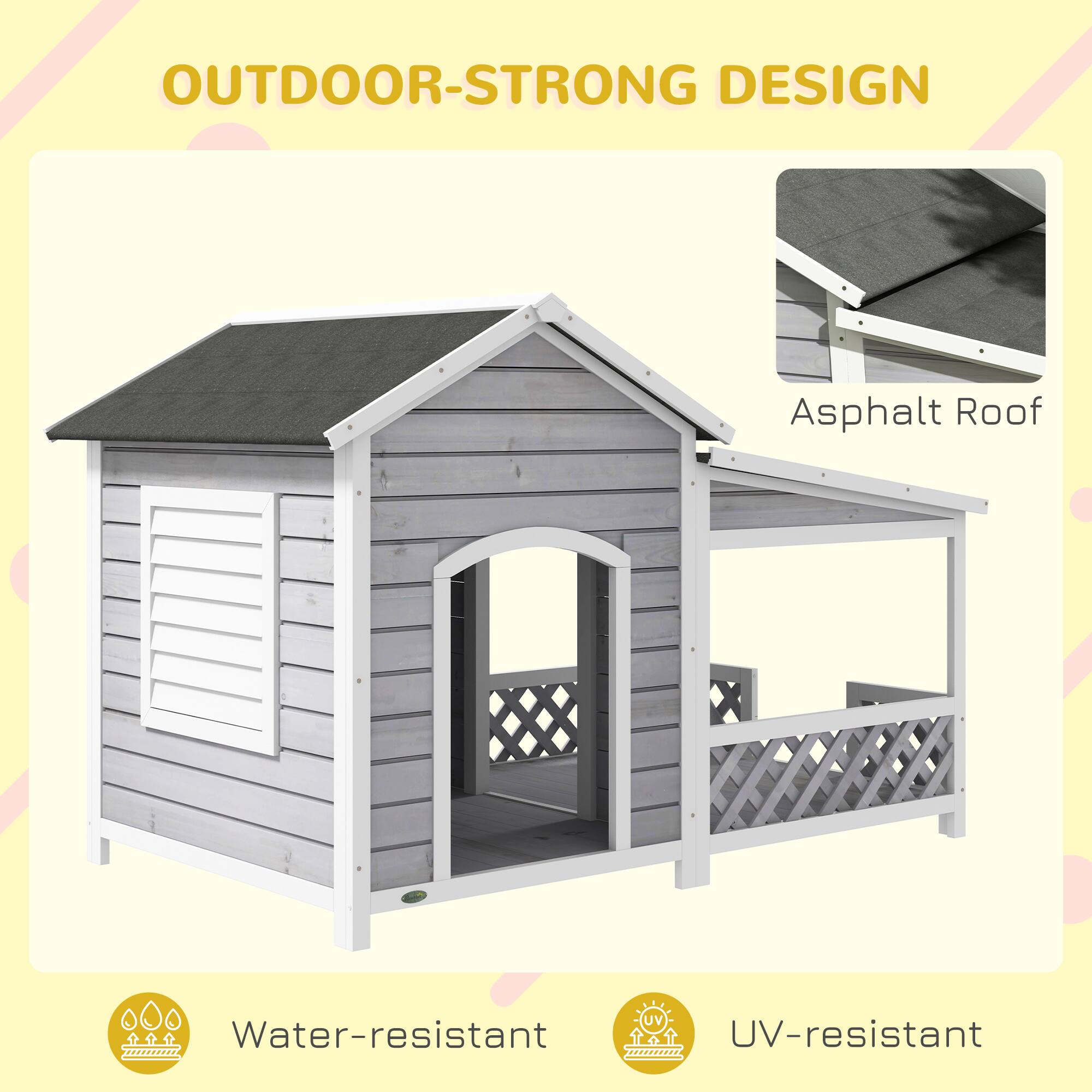 OUTDOOR-STRONG DESIGN

Asphalt Roof

Water-resistant

UV-resistant