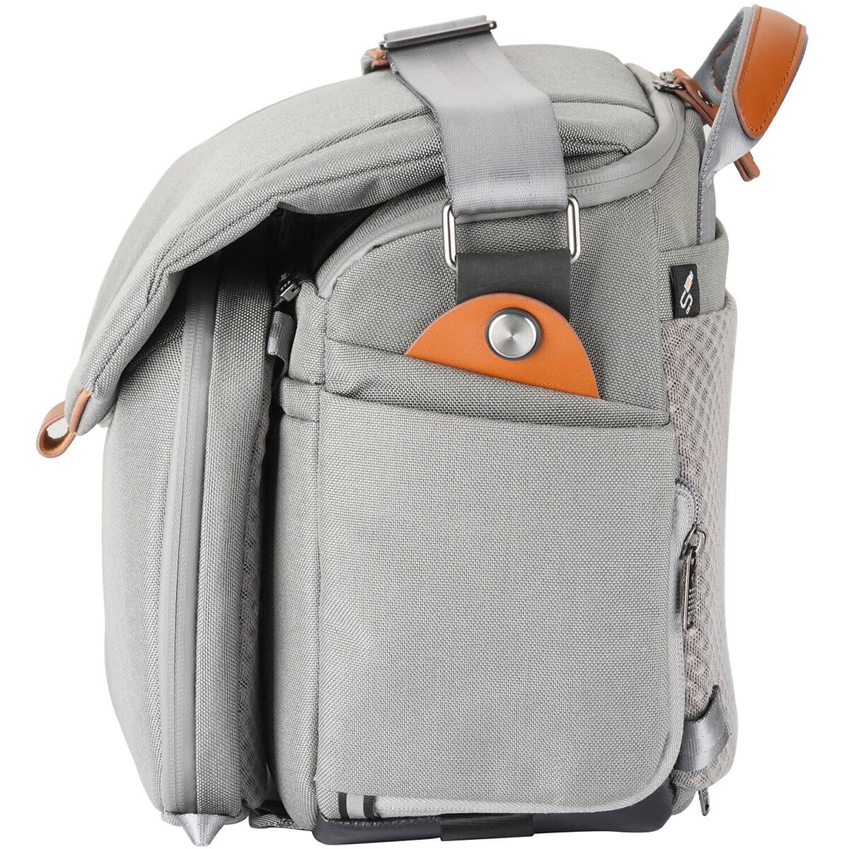 Alt View 6. Vanguard - Vanguard VEO City S36 10L Cross-Body Camera Shoulder Bag with Pouch - Gray.