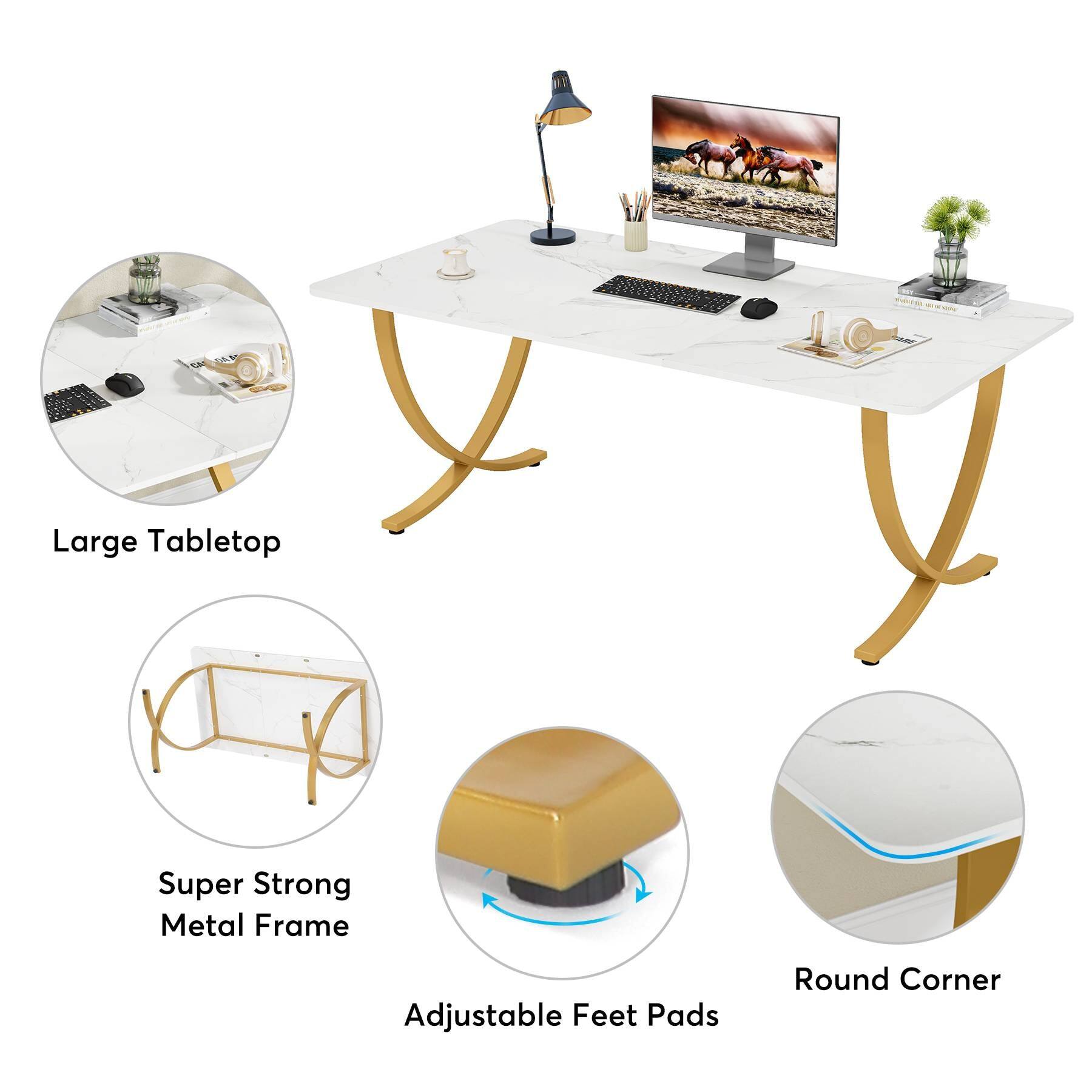 CA DAA

Large Tabletop
Super Strong Metal Frame
Adjustable Feet Pads
Round Corner