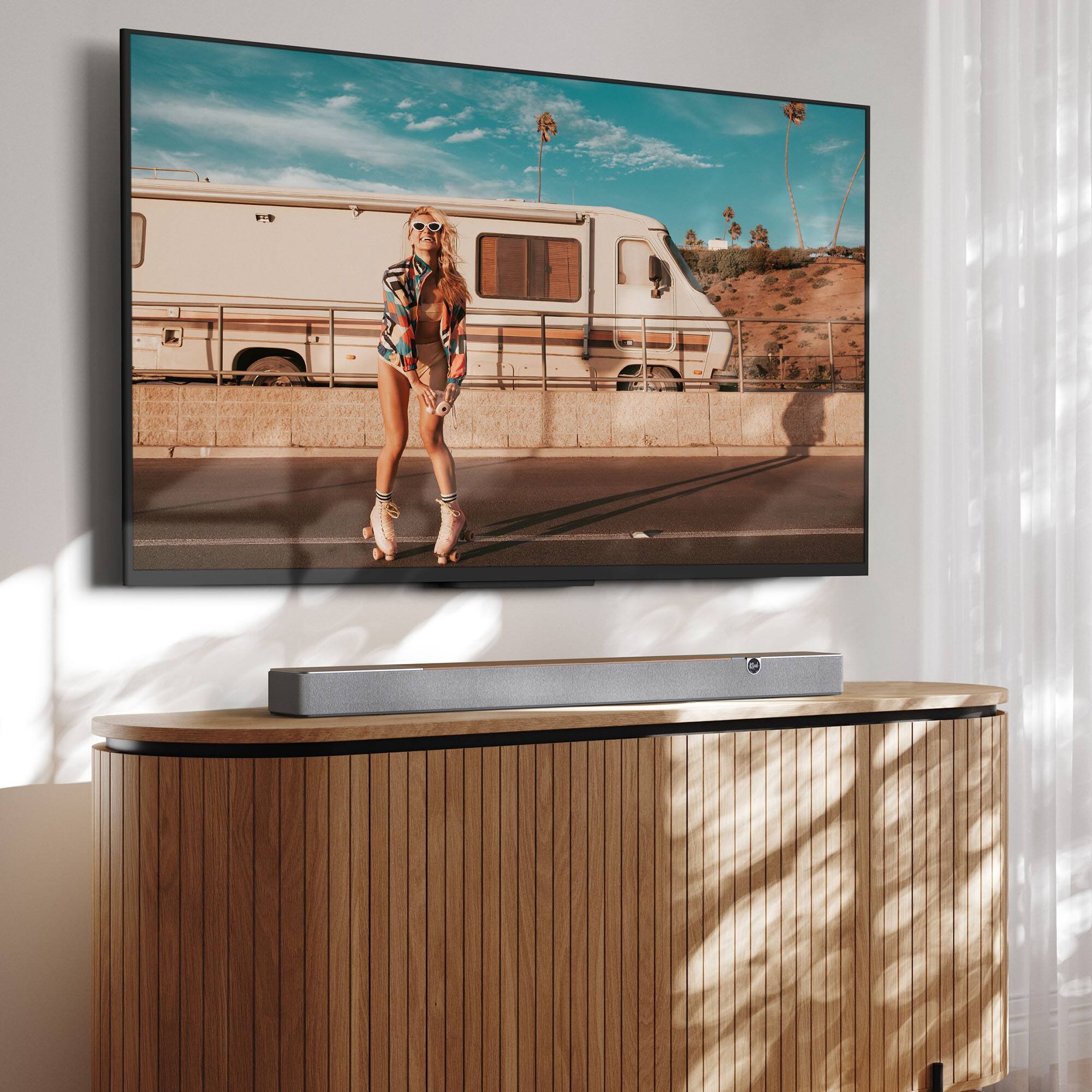 Alt View 15. Klipsch - Flexus CORE 200 3.1.2 Soundbar - Walnut.