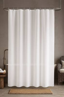 Kate Aurora - Hotel Heavy Duty 10 Gauge Vinyl Shower Curtain Liners - 72" x 84" Extra Long Shower Curtain Liner - Frosty