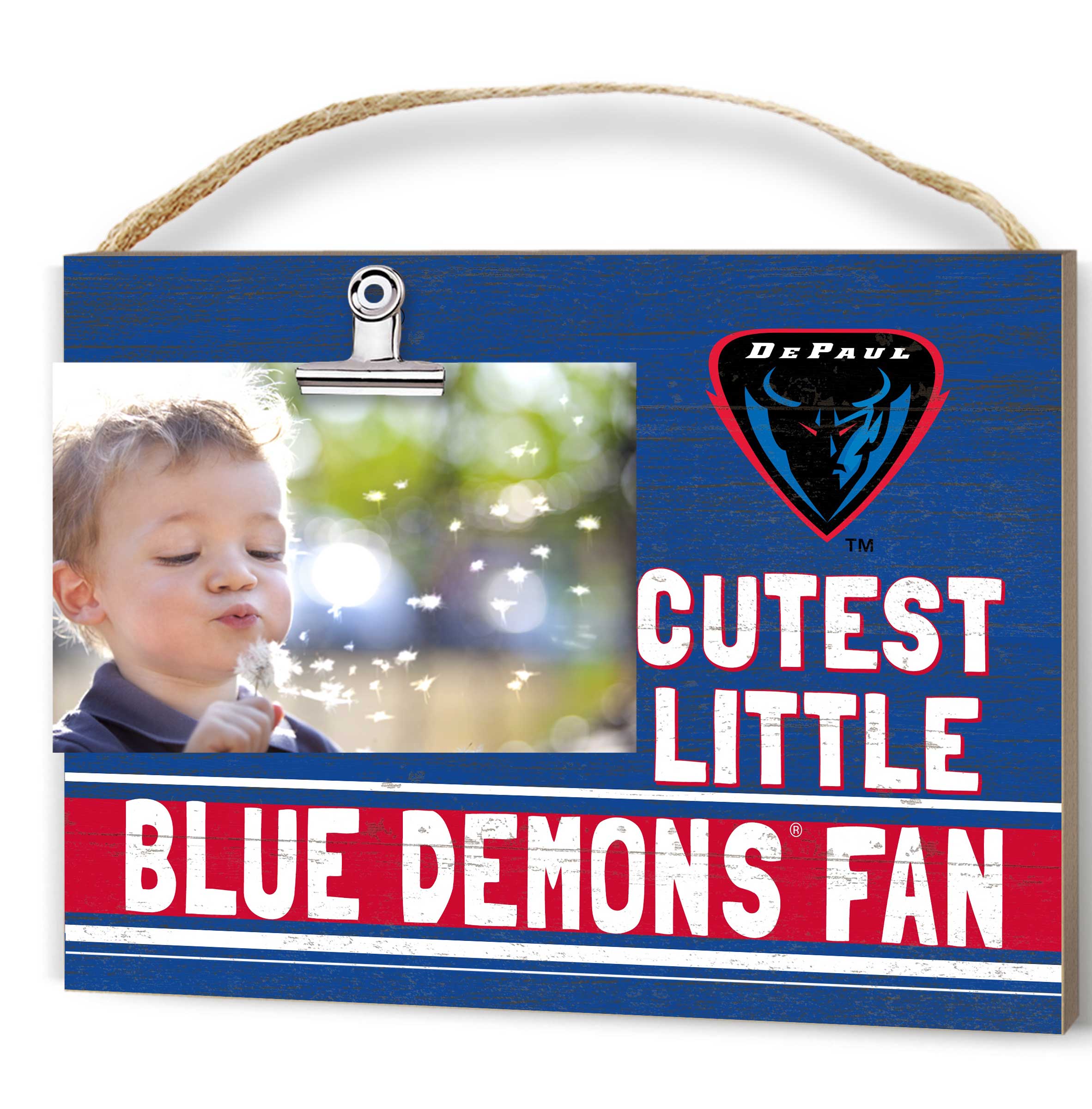 Blue DePaul Blue Demons 8'' x 10'' Cutest Little Team Logo Clip Photo Frame