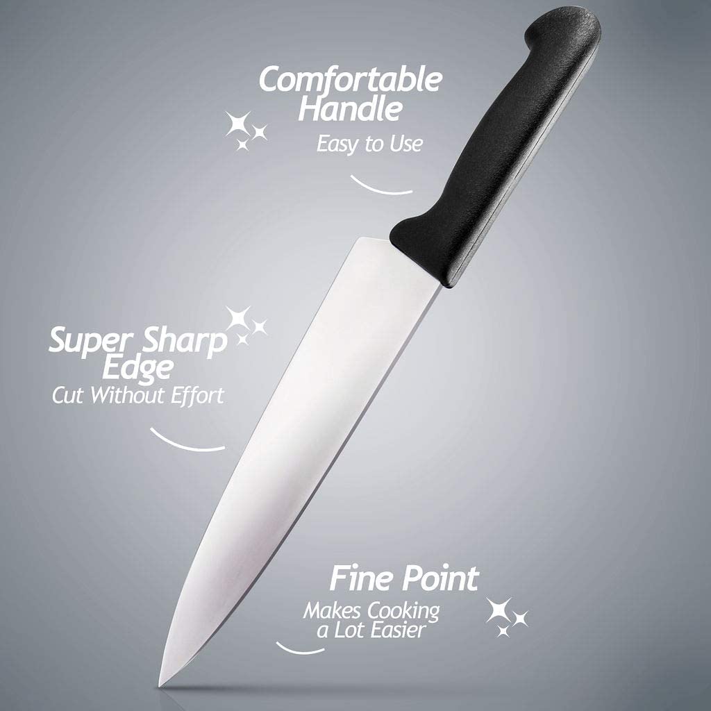 Comfortable Handle  
Easy to Use  

Super Sharp Edge  
Cut Without Effort  

Fine Point  
Makes Cooking a Lot Easier