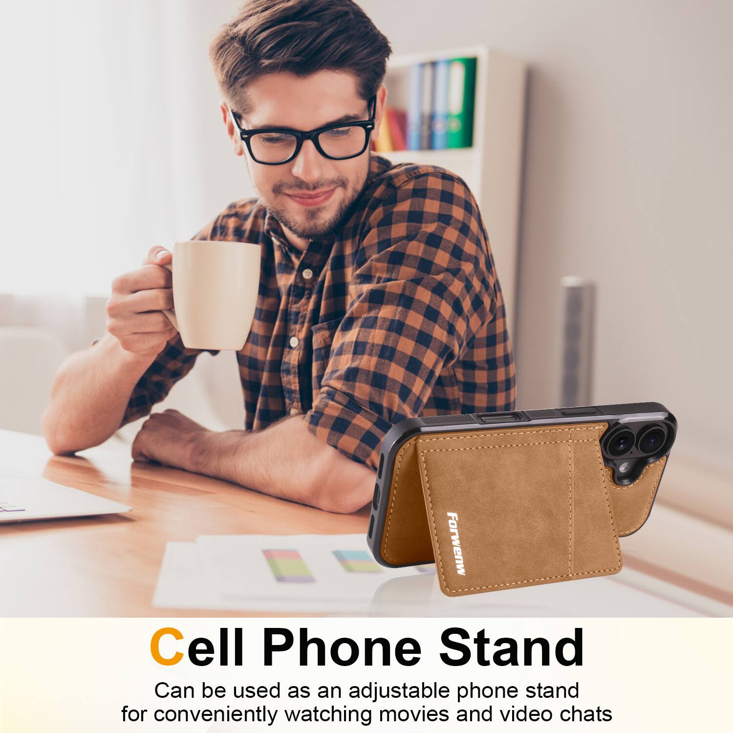 Forwenw Cell Phone Stand

Can be used as an adjustable phone stand for conveniently watching movies and video chats