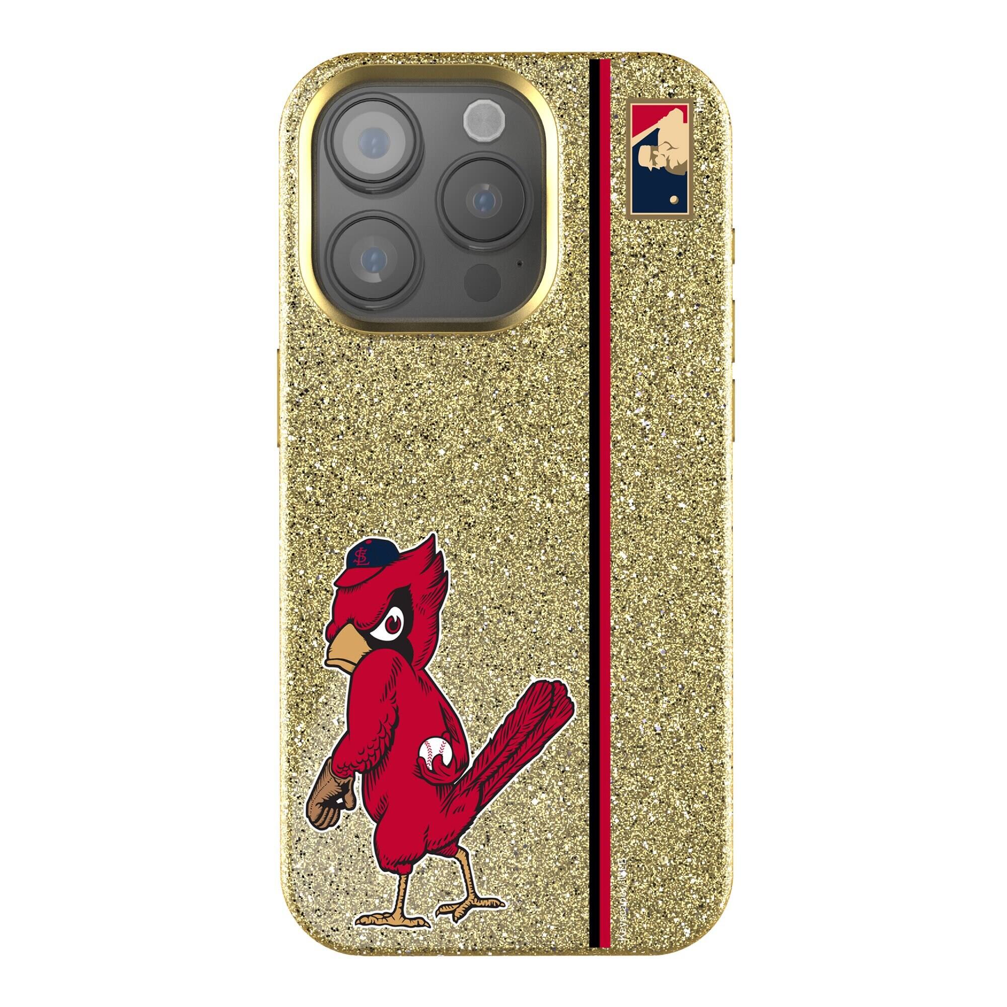 Front. Keyscaper - 1950 Logo iPhone Bling Case - 14 - Gold.