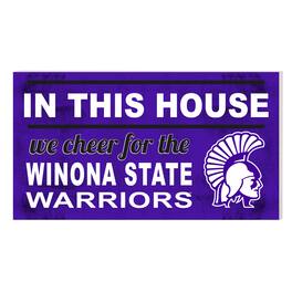 Jardine - Winona State Warriors 11'' x 20'' Indoor/Outdoor In This House Sign - Purple