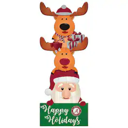 Fan Creations - Alabama Crimson Tide 31'' Santa Stack Leaner - Multicolor