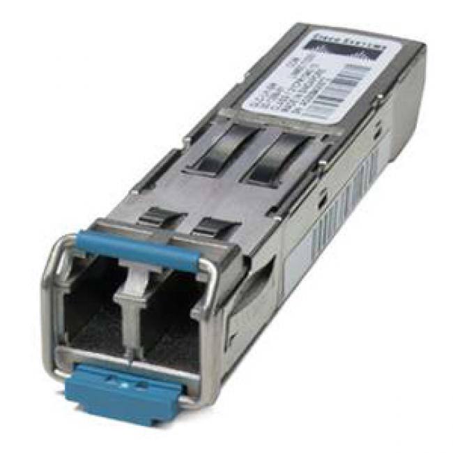 Front. Cisco Consumer Products - Cisco 1-Port SFP (mini-GBIC) Transceiver Module - 1 x 1000Base-LX/LH - Unknown.