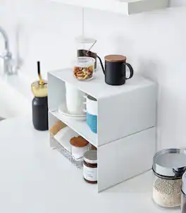 Yamazaki Home - Stackable Countertop Shelf - Two Sizes - Steel